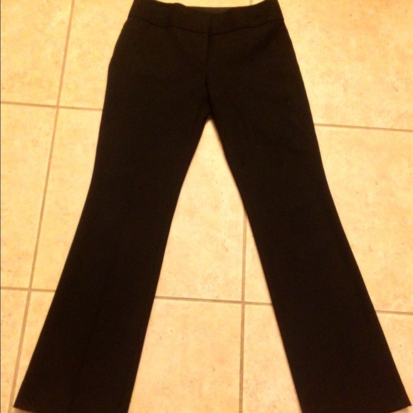 Ann Taylor Loft black Julie slacks- wide waistband