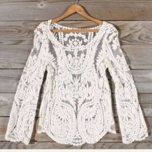 New Beige Crochet Top