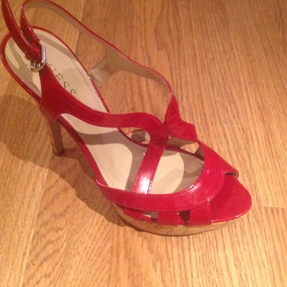 GUESS gorgeous red heels.
