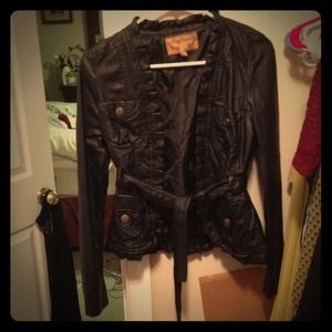 Faux leather jacket