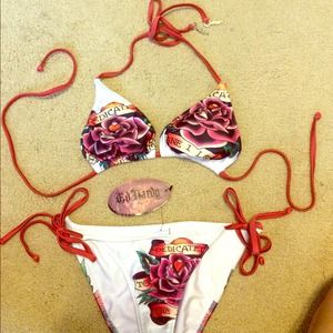 Ed Hardy String Halter Bikini