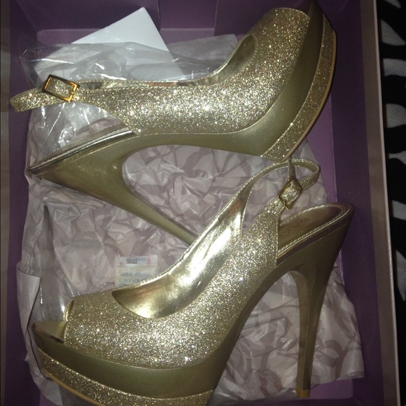 Gold heels