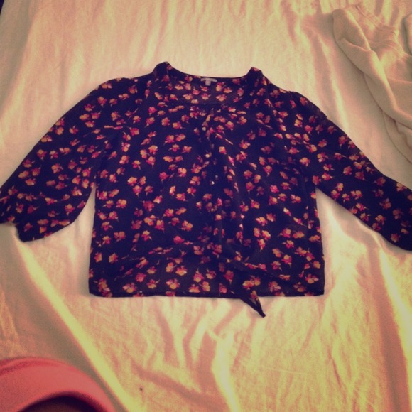 Cute floral crop top