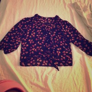 Cute floral crop top