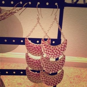 Silver dangle earrings