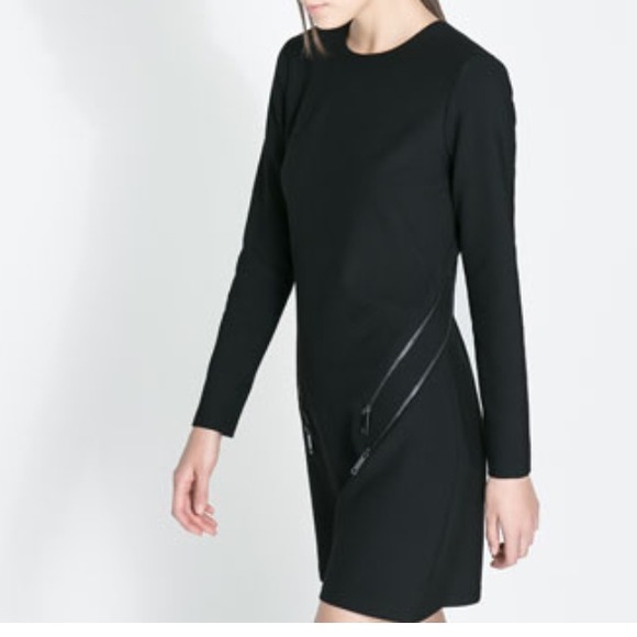 SOLD Zara dress with zips - Picture 3 of 4