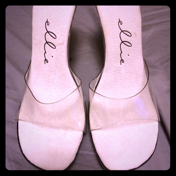 Clear heel Ellie Sandals