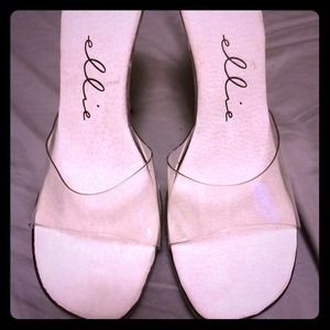 Clear heel Ellie Sandals
