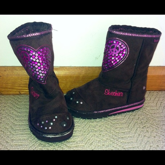 Childrens/Girls Skeecher Boots Size 13