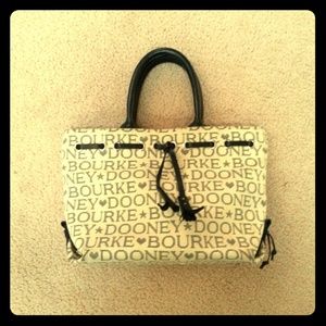 Dooney & Bourke Small Black/Beige Bag