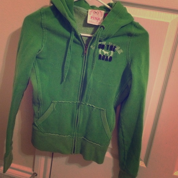 Green pink hoodie and American Eagle hoodie
