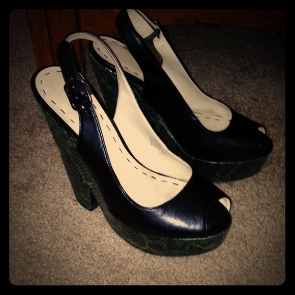 All black heels.