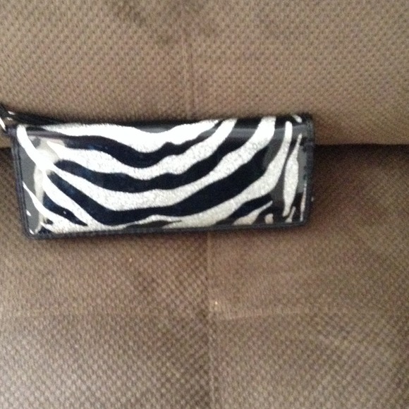 Sparkly zebra wallet