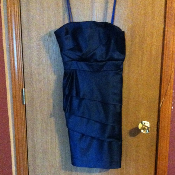 Short Navy Antonia Melani Dress