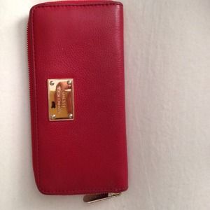 Michael kors red wallet