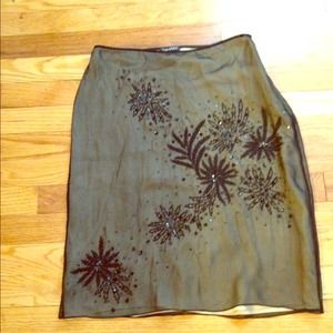 Vintage sequined mesh skirt