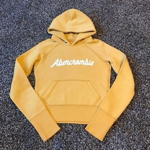 A&F Women Yellow Hoodie Small