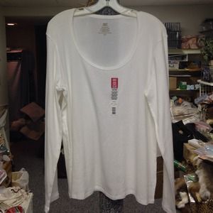 NWT Long Sleeve White Tee