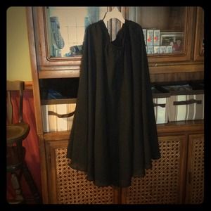 Long flowy black skirt