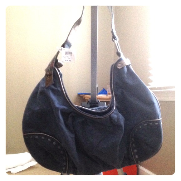 Blue handbag