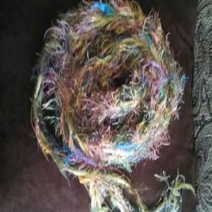 Colorful homemade scarf