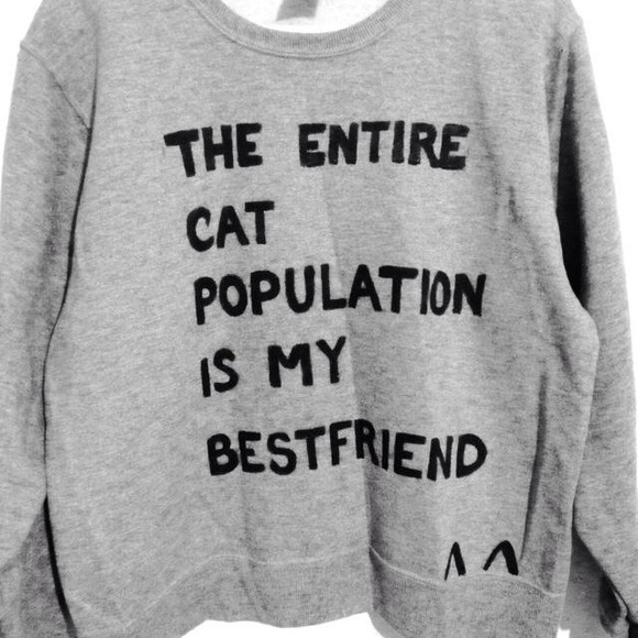 The Entire Cat Population is my Bestfriend Sweater