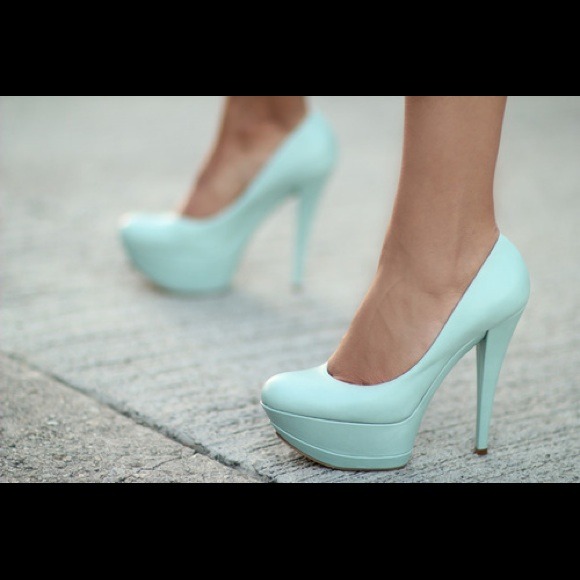 Light blue/green Heels *RESERVED*