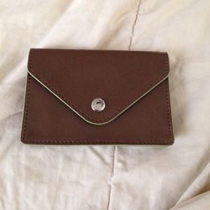 Brown credit card wallet