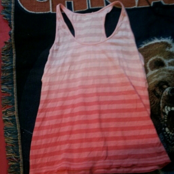 Ombre Pink Striped Tank