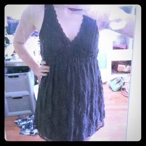 Grey lace dress