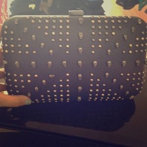 Brand NEW black skull clutch