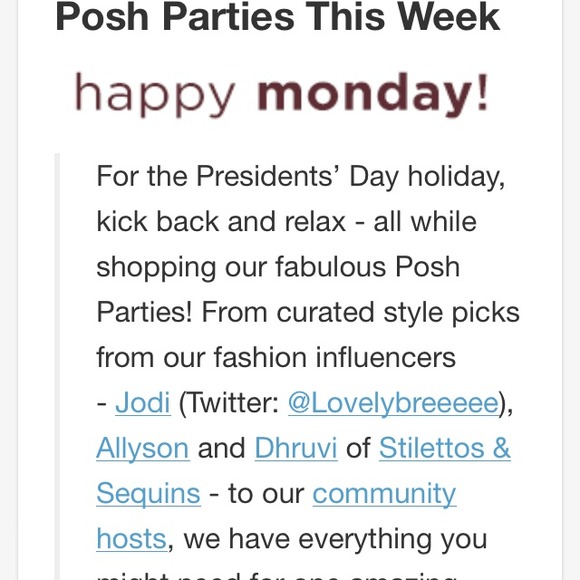 HOSTING MY FIRST POSHMARK PARTY ON 2/18 - Picture 3 of 4