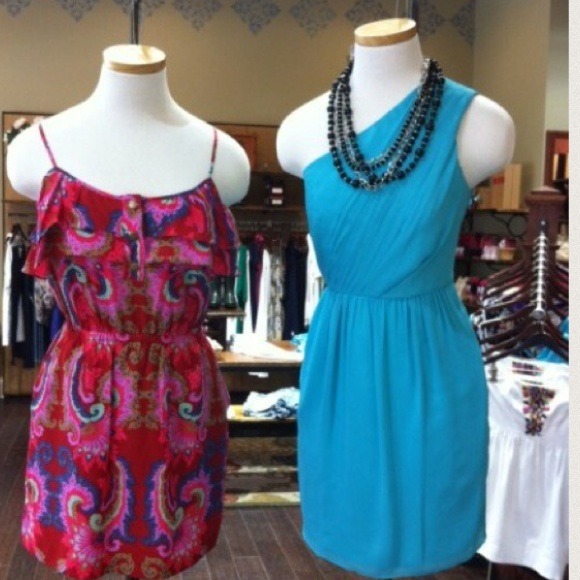 Cyan by Shoshanna one shoulder dress