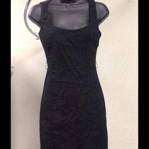 XOXO Solid Black A Line Dress