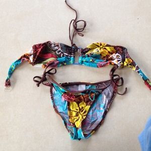 Surf style two piece bikini!