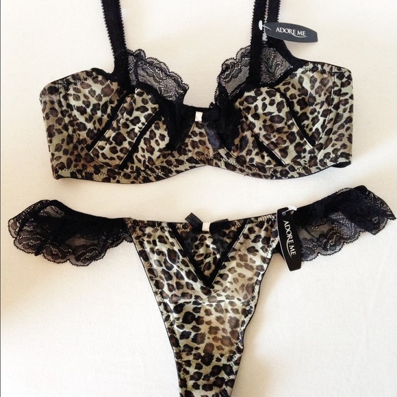 NWT  Leopard Adore Me Set RESERVED