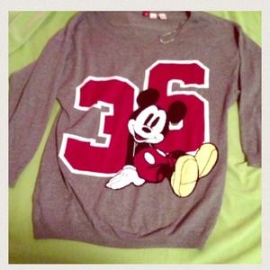H&M Mickey Mouse Boyfriend Sweater