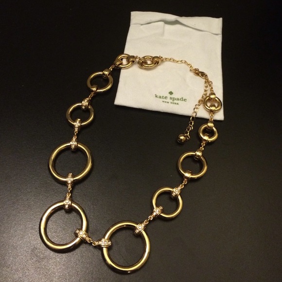 ** SOLD 💰 ** Kate Spade Gold Rings Necklace