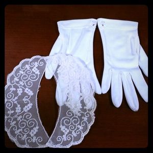Vintage lace and gloves
