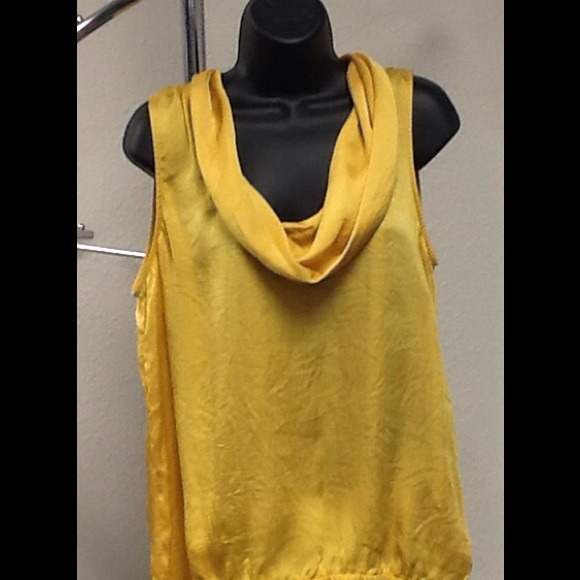 Michael Kors Yellow Sleeveless Blouse