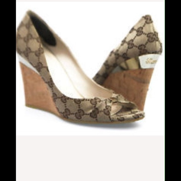 gucci wedge heels