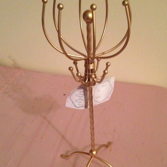 Gold Jewelry stand.
