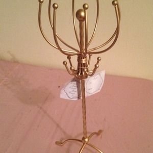 Gold Jewelry stand.
