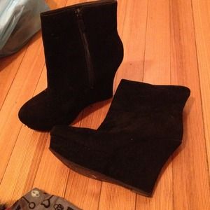 Black ankle boots