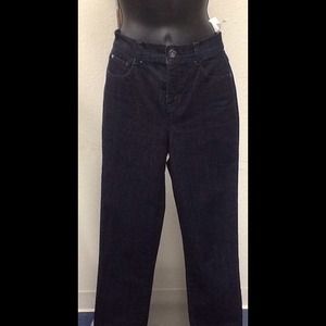 Designer Women's Black Dark Denim Boot Cut Jeans