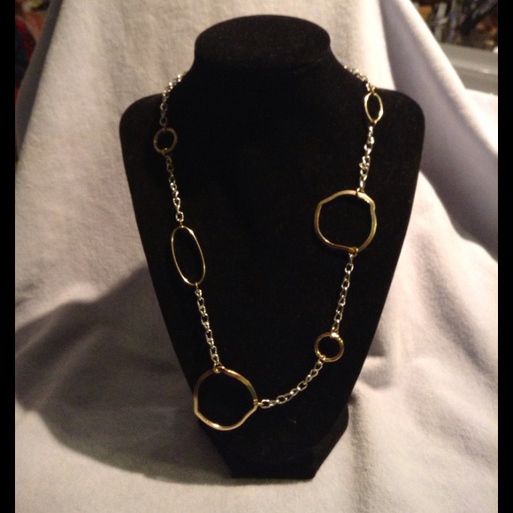 Sold: NWOT Gold and Silver fashion necklace.