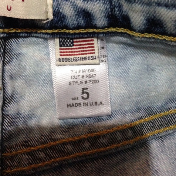 ❌SOLD High Waist Destroyed Acid Wash Demin Jeans - Picture 3 of 4