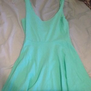 Sparkle and Fade Teal Skater Dress