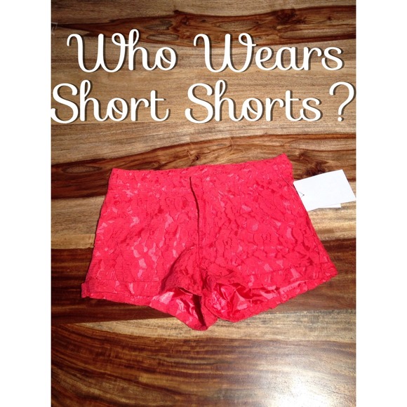 Pink Lace Shorts