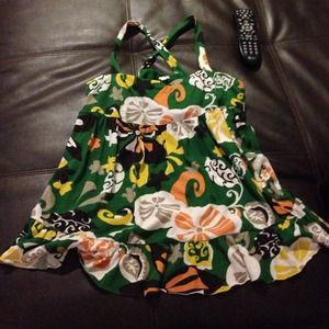 J Crew Floral Racerback top